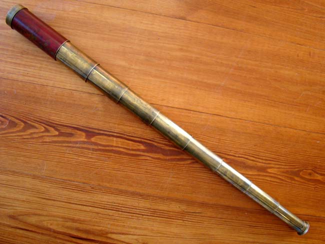 A fine 18th century eight-draw "patent portable" telescope by George Adams Jr. circa 1780